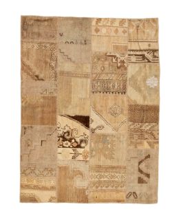 Patchwork Carpet Sand 170x230