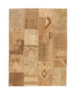 Patchwork Carpet Sand 172x228