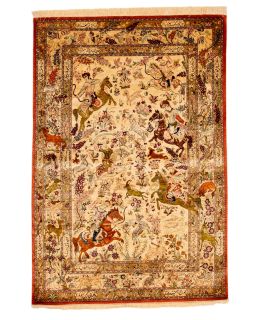 Ghom Silk Multi 132x195