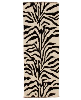Kilim Modern White & Black 89x238