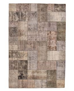 Patchwork Carpet Sand 204x305