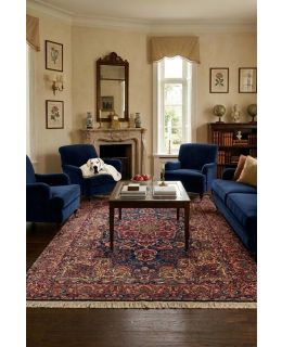 Kirman Semi Antique Blue 200x300